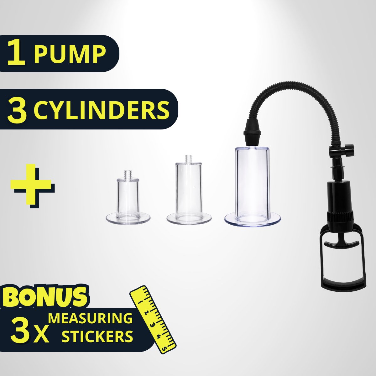 Trans Masc Pump Deluxe - Includes 3 cylinder sizes