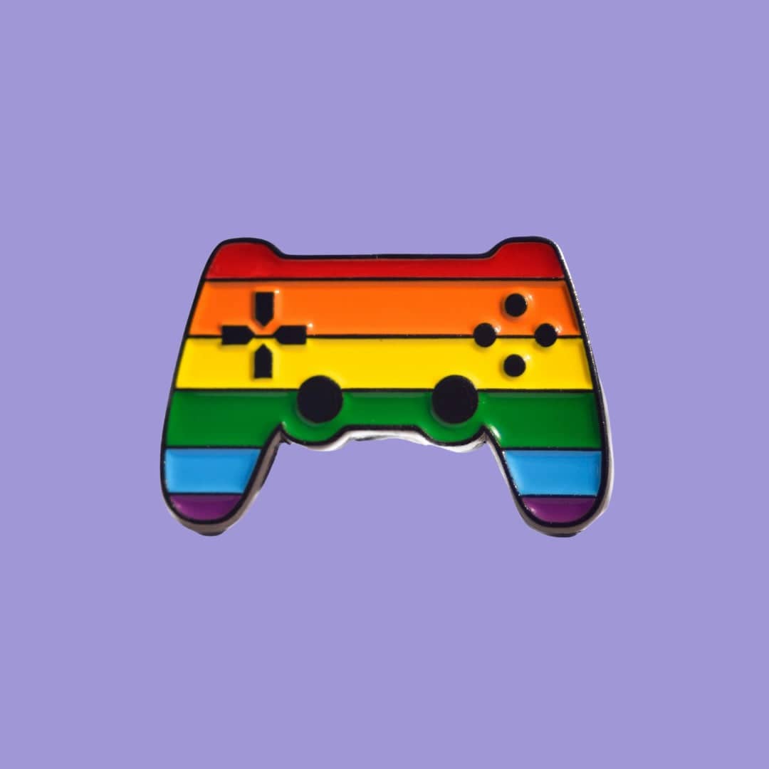 Gaymer Pride Flag Pin - urBasics